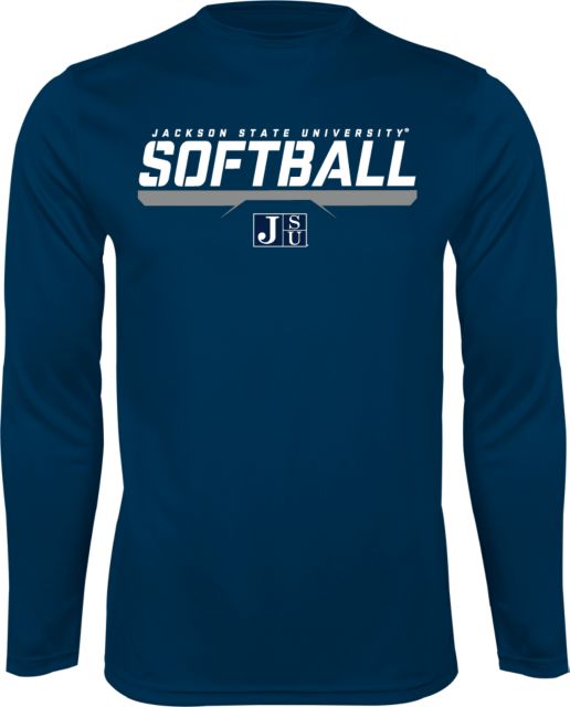 Jackson State Performance Longsleeve Shirt Jackson State Softball Stencil w/ Underline - ONLINE ONLY