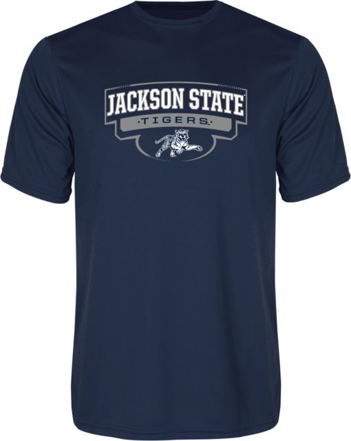 Jackson State Performance Tee Jackson State Tigers Arched w/ Outline - ONLINE ONLY