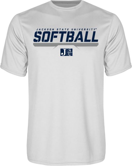 Jackson State Performance Tee Jackson State Softball Stencil w/ Underline - ONLINE ONLY