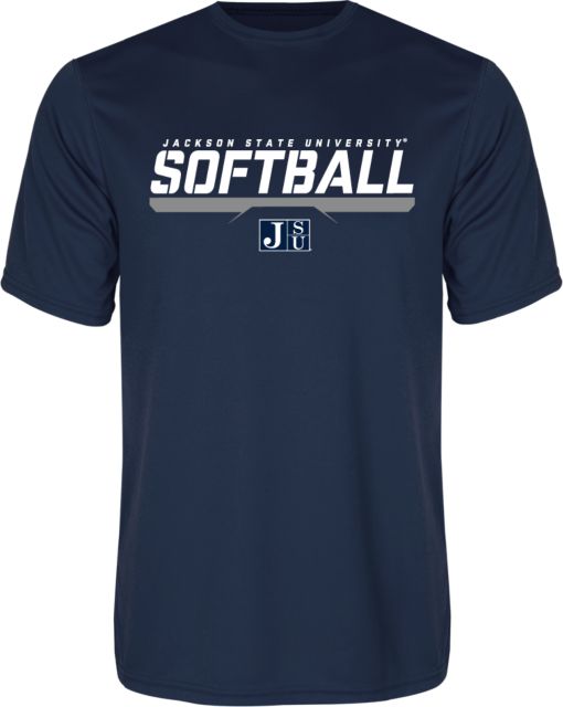Jackson State Performance Tee Jackson State Softball Stencil w/ Underline - ONLINE ONLY