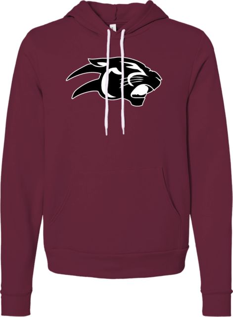 Virginia Union Bella + Canvas Fleece Hood Panther Mascot - ONLINE ONLY