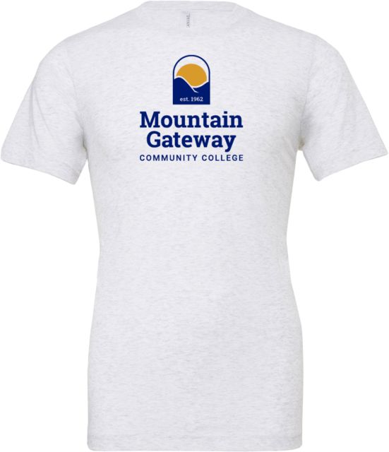 Mountain Gateway Bella + Canvas Ash Jersey Cotton T Shirt Mountain Gateway CC Stacked - ONLINE ONLY