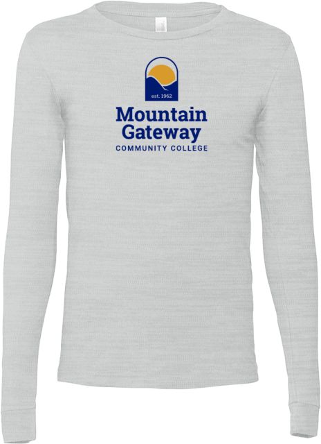 Mountain Gateway Bella + Canvas Ash Jersey Cotton Long Sleeve T Shirt Mountain Gateway CC Stacked - ONLINE ONLY