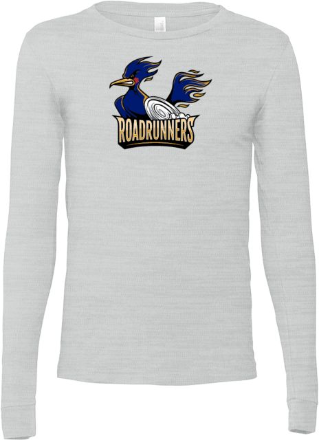 Mountain Gateway Bella + Canvas Ash Jersey Cotton Long Sleeve T Shirt Mountain Gateway CC Roadrunners Mascot - ONLINE ONLY