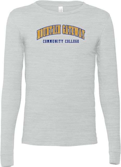 Mountain Gateway Bella + Canvas Ash Jersey Cotton Long Sleeve T Shirt Mountain Gateway CC Arched - ONLINE ONLY