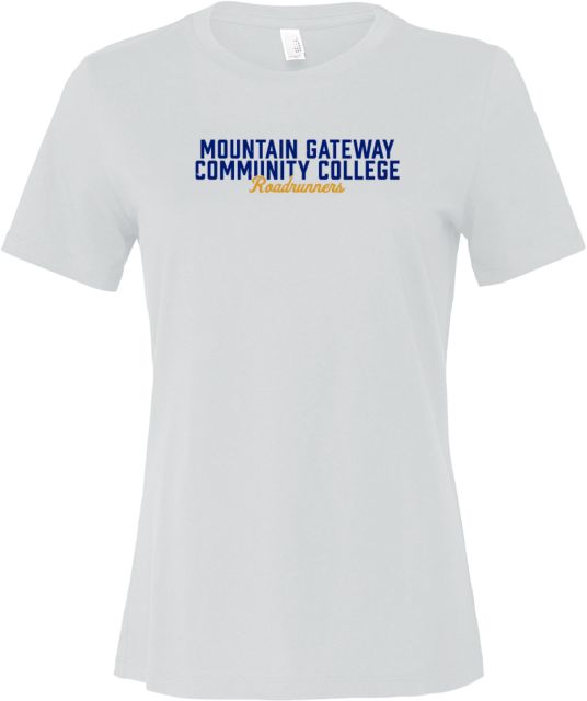 Mountain Gateway Bella + Canvas Womens Relaxed Cotton T Shirt Mountain Gateway CC Roadrunners Distressed - ONLINE ONLY