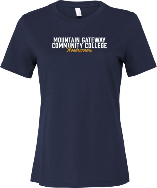 Mountain Gateway Bella + Canvas Womens Relaxed Cotton T Shirt Mountain Gateway CC Roadrunners Distressed - ONLINE ONLY