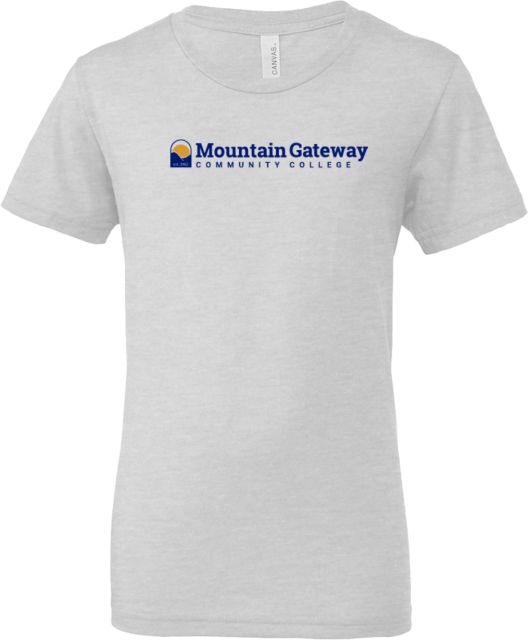 Mountain Gateway Bella + Canvas Youth Ash Jersey T Shirt Mountain Gateway CC Flat - ONLINE ONLY