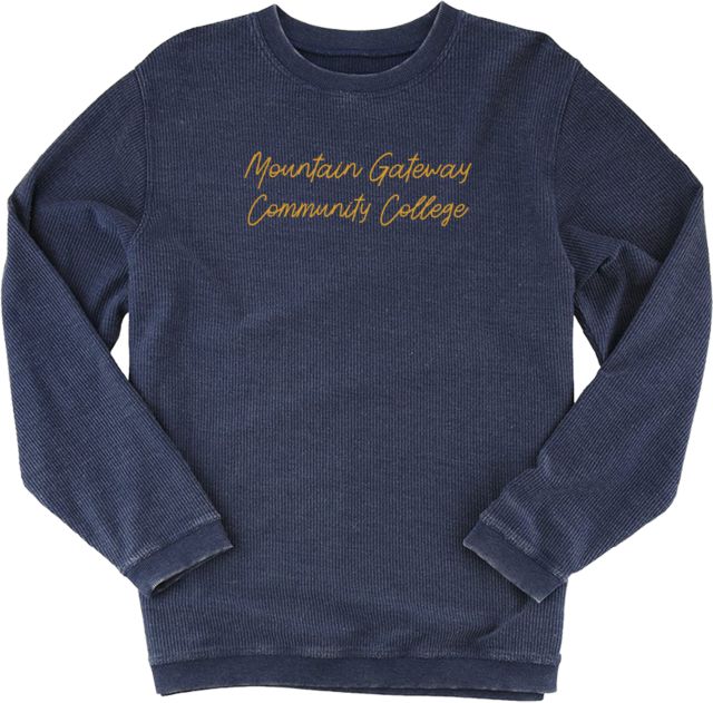 Mountain Gateway Boxercraft Womens Corded Crew Mountain Gateway CC Script - ONLINE ONLY