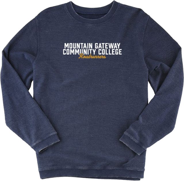Mountain Gateway Boxercraft Womens Corded Crew Mountain Gateway CC Roadrunners Distressed - ONLINE ONLY