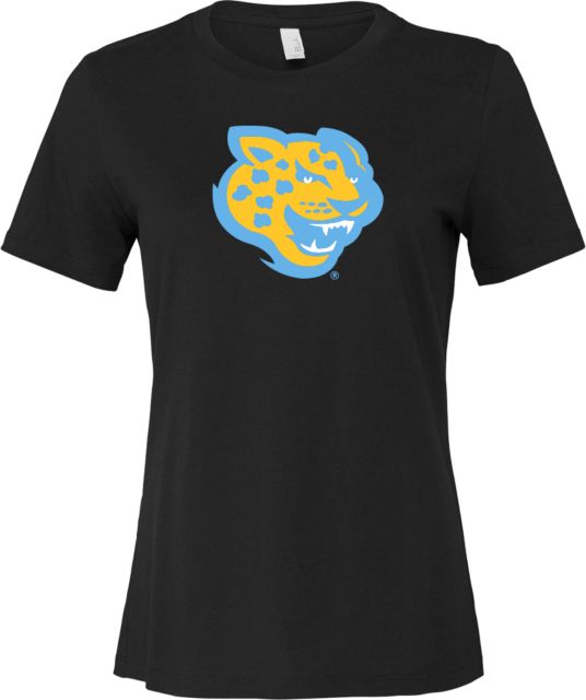 Southern University Bella + Canvas Womens Relaxed Cotton T Shirt Souther University Jaguar Head - ONLINE ONLY
