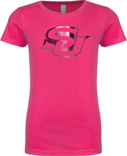 Southern University Next Level Girls Fashion Fit T Shirt Interlocking SU Foil - ONLINE ONLY
