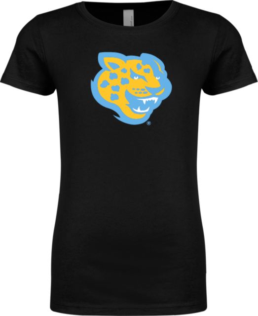 Southern University Next Level Girls Fashion Fit T Shirt Souther University Jaguar Head - ONLINE ONLY