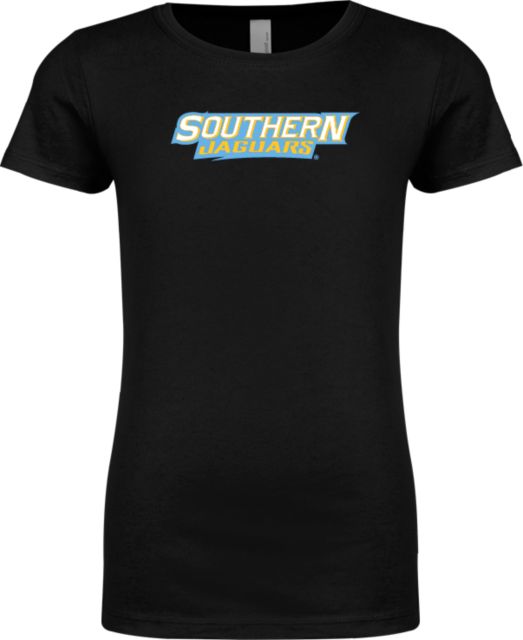 Southern University Next Level Girls Fashion Fit T Shirt Southern Jaguars Wordmark - ONLINE ONLY