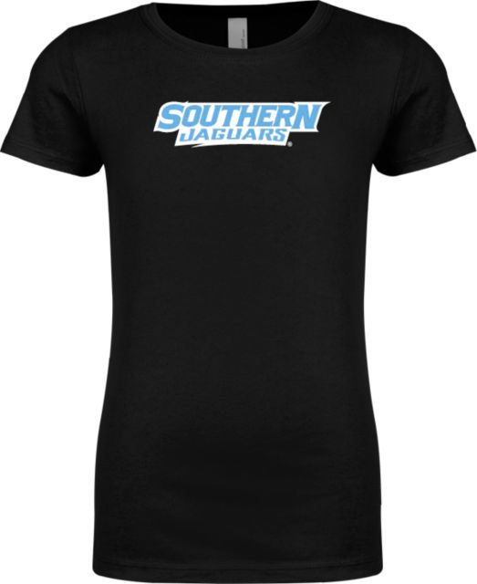 Southern University Next Level Girls Fashion Fit T Shirt Southern Jaguars Wordmark - ONLINE ONLY
