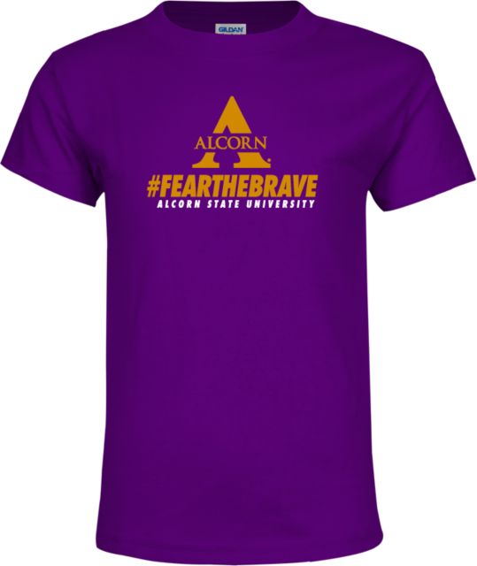 Alcorn Youth T Shirt Fear the Brave - ONLINE ONLY