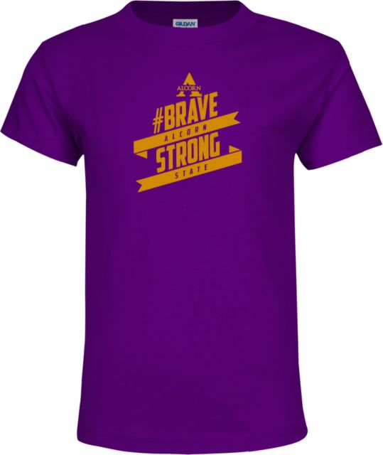 Alcorn Youth T Shirt Brave Strong - ONLINE ONLY