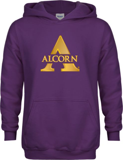 Alcorn Youth Fleece Hoodie Alcorn A - ONLINE ONLY