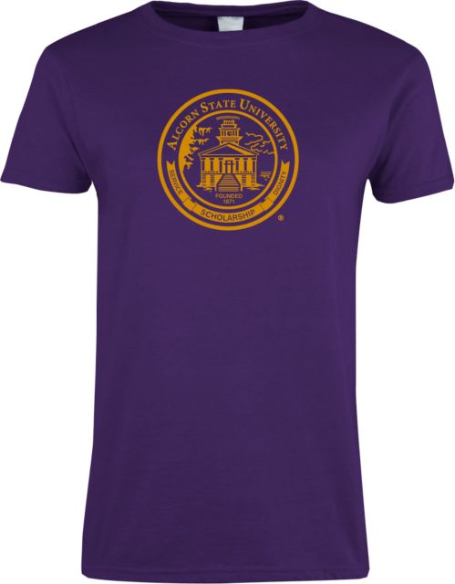 Alcorn Ladies T Shirt Alcorn Seal - ONLINE ONLY
