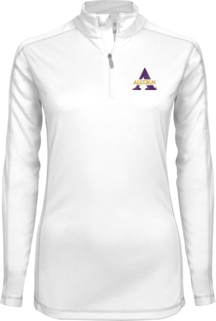 Alcorn Ladies Syntrel Interlock 1/4 Zip Alcorn A - ONLINE ONLY