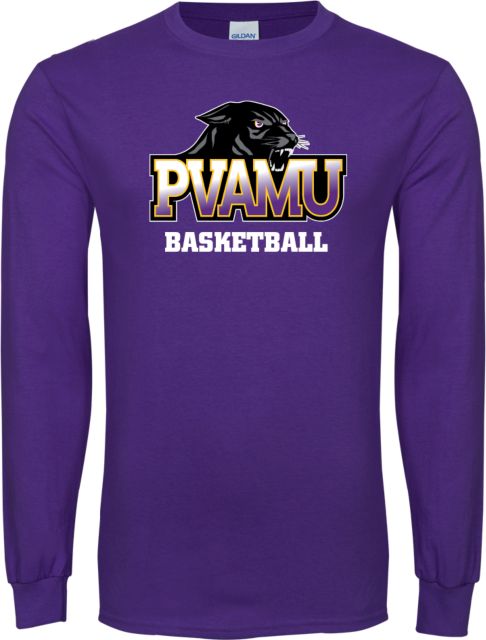 Prairie View AandM Long Sleeve T Shirt Basketball - ONLINE ONLY