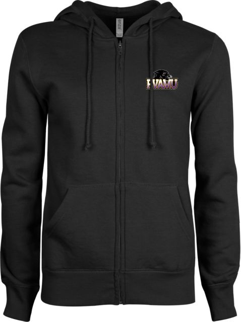 Prairie View AandM ENZA Ladies Fleece Full Zip Hoodie Official Logo - ONLINE ONLY
