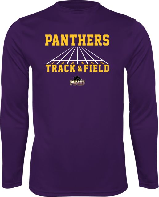 Prairie View AandM Performance Longsleeve Shirt Track and Field Design - ONLINE ONLY