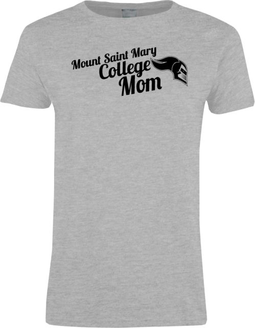 Mount St. Mary Womens Short Sleeve Tee Mount Saint Mary College Mom - ONLINE ONLY