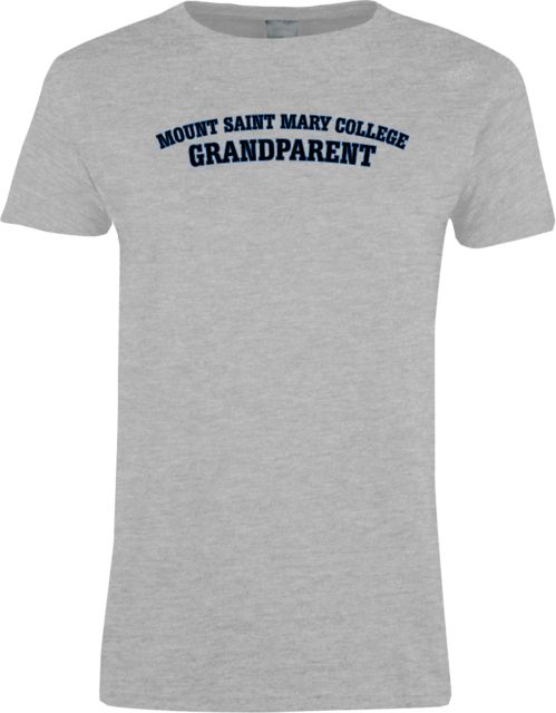 Mount St. Mary Womens Short Sleeve Tee Mount Saint Mary College Grandparent - ONLINE ONLY