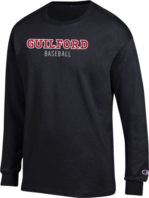 Guilford College Champion Long Sleeve T Shirt Guilford - Baseball - ONLINE ONLY