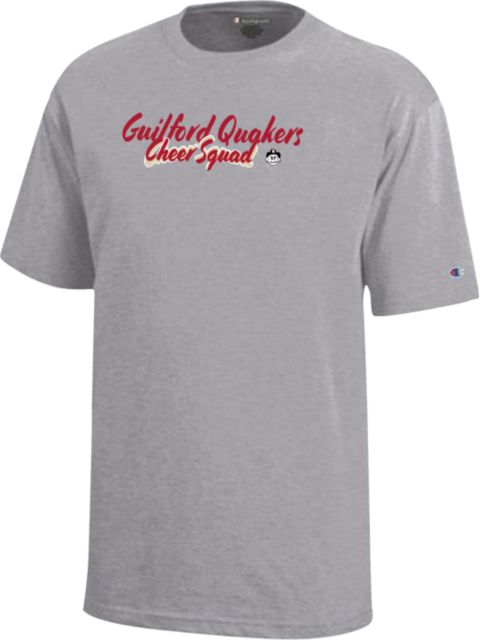 Guilford College Champion Youth Short Sleeve Tee Guilford Quakers - Cheer Squad Script - ONLINE ONLY