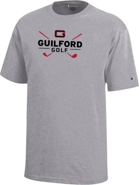 Guilford College Champion Youth Short Sleeve Tee Guilford Quakers -  Golf Crossed Clubs - ONLINE ONLY