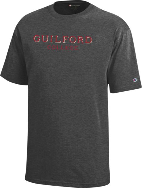 Guilford College Champion Youth Short Sleeve Tee Guilford College Wordmark - ONLINE ONLY