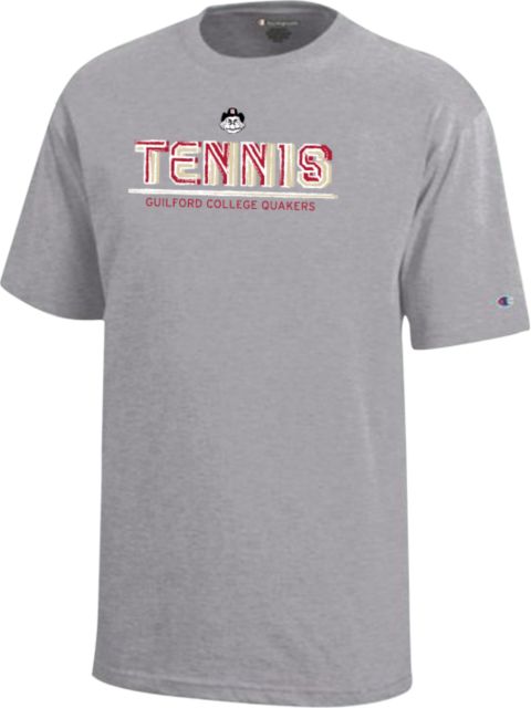 Guilford College Champion Youth Short Sleeve Tee Guilford Quakers -  Tennis Stripes - ONLINE ONLY