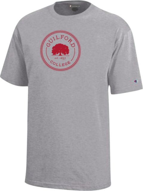 Guilford College Champion Youth Short Sleeve Tee Guilford College Mini Emblem - ONLINE ONLY