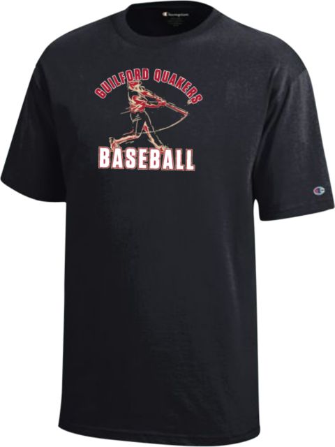 Guilford College Champion Youth Short Sleeve Tee Guilford Quakers - Baseball Full Swing - ONLINE ONLY