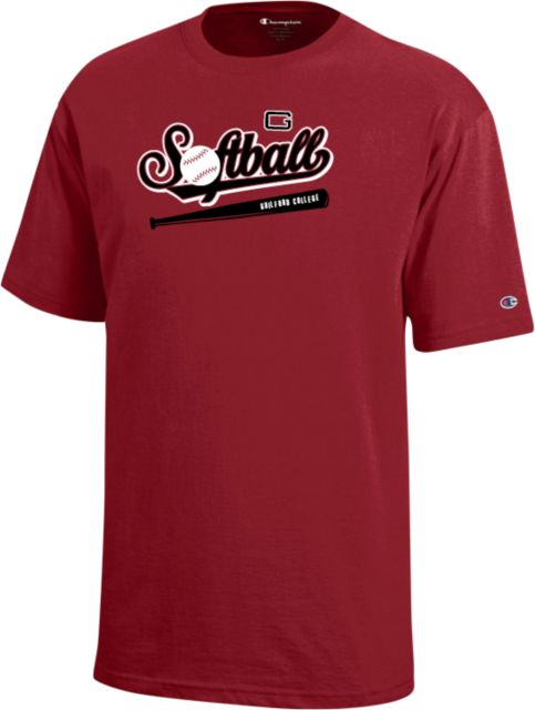 Guilford College Champion Youth Short Sleeve Tee Guilford Quakers -  Softball Script - ONLINE ONLY
