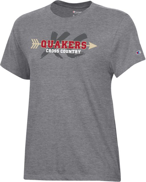 Guilford College Champion Womens Core Short Sleeve Tee Guilford Quakers -  Cross Country XC Arrow - ONLINE ONLY