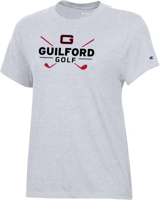 Guilford College Champion Womens Core Short Sleeve Tee Guilford Quakers -  Golf Crossed Clubs - ONLINE ONLY