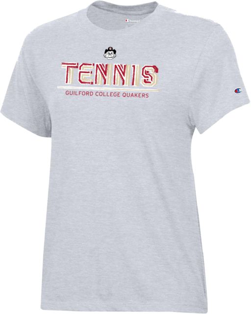 Guilford College Champion Womens Core Short Sleeve Tee Guilford Quakers -  Tennis Stripes - ONLINE ONLY