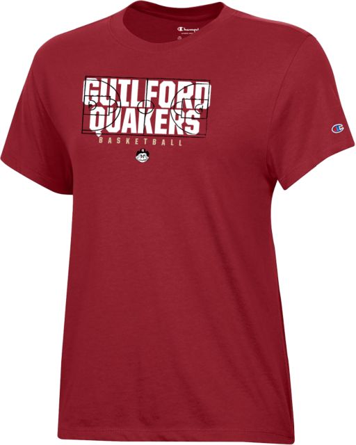 Guilford College Champion Womens Core Short Sleeve Tee Guilford Quakers -  Basketball Court - ONLINE ONLY