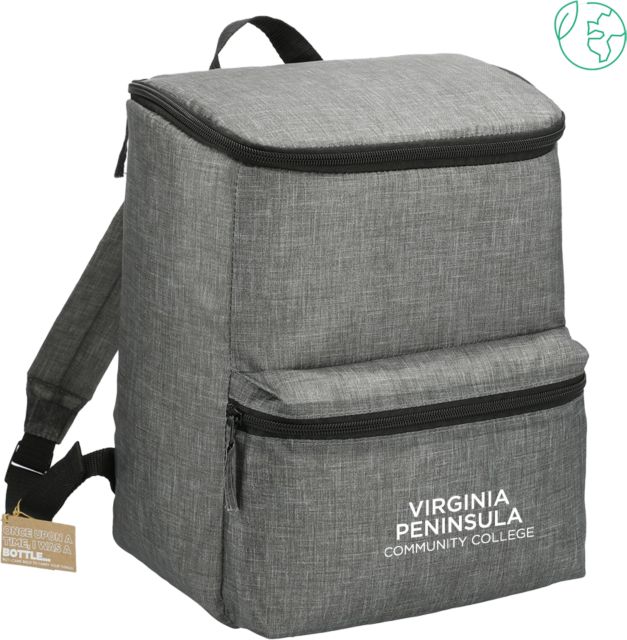 Virginia Peninsula Excursion Recycled 20 Can Backpack Cooler Virginia Peninsula Community College Stacked - ONLINE ONLY