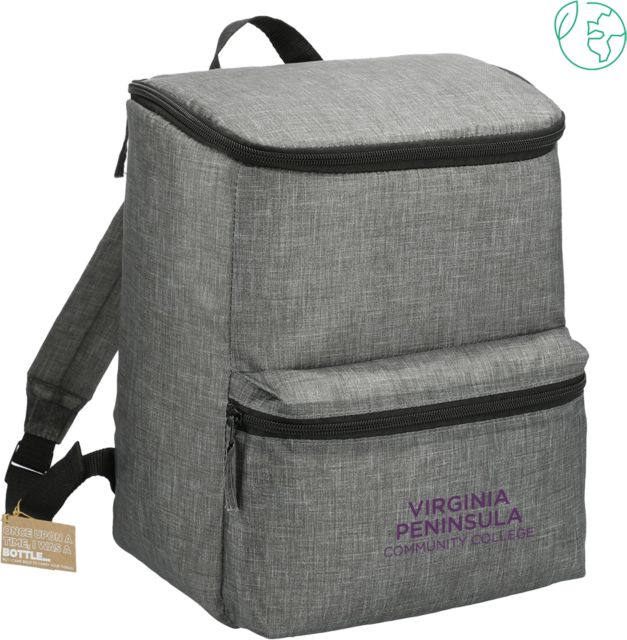 Virginia Peninsula Excursion Recycled 20 Can Backpack Cooler Virginia Peninsula Community College Stacked - ONLINE ONLY