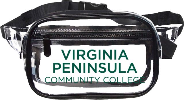 Virginia Peninsula Clear Fanny Pack Virginia Peninsula Community College Stacked - ONLINE ONLY