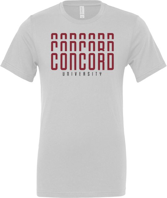 Concord Bella + Canvas Jersey Cotton T Shirt Concord University Repeating - ONLINE ONLY