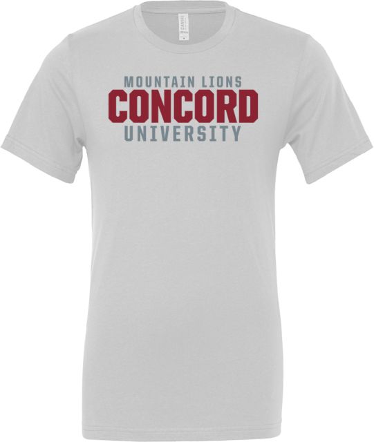 Concord Bella + Canvas Jersey Cotton T Shirt Concord University Mascot - ONLINE ONLY