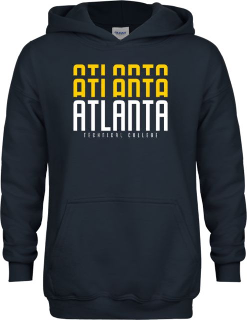 Atlanta Tech College Youth Fleece Hoodie Atlanata Tech Repeat Design - ONLINE ONLY