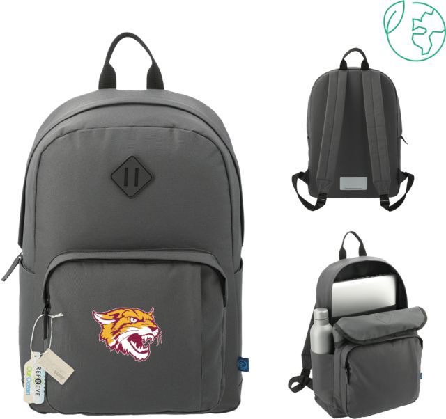 Bethune Cookman Repreve Ocean Everyday Computer Backpack Wildcat Head - ONLINE ONLY