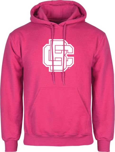 Bethune Cookman Fuchsia Fleece Hoodie Primary Mark - ONLINE ONLY