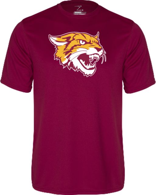 Bethune Cookman Performance Tee Wildcat Head - ONLINE ONLY